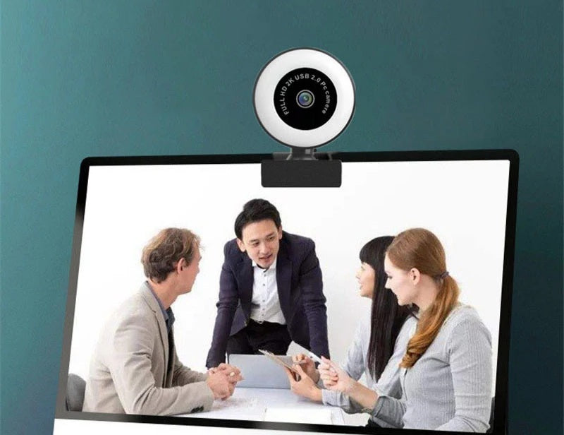 Webcam with ring light - $38