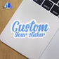 100Pcs Die-Cut Custom LOGO Sticker Brand Wedding Iabel Birthdays Baptism Stickers Design Your Own Stickers Personalize Stickers