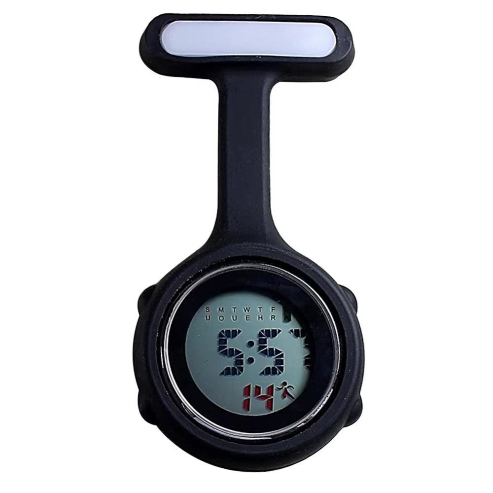 Digital Dial Clip-On Fob Nurse Brooch Pin Hang Pocket Electric Watch Hospital Medical Nurse Doctor Hang Clip Watches Women Watch