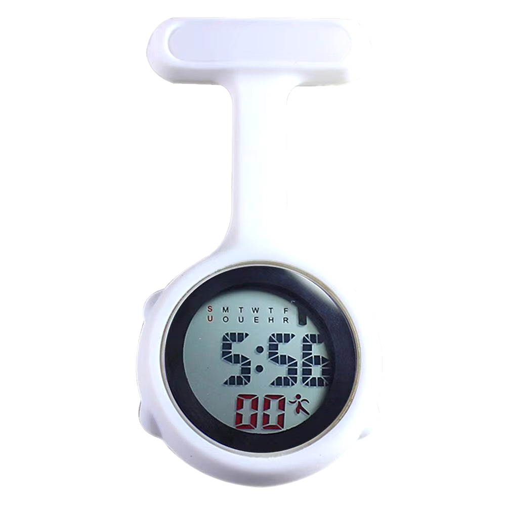 Digital Dial Clip-On Fob Nurse Brooch Pin Hang Pocket Electric Watch Hospital Medical Nurse Doctor Hang Clip Watches Women Watch