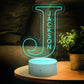 A-Z 26 Letters Led Lamp Custom Name Night Light