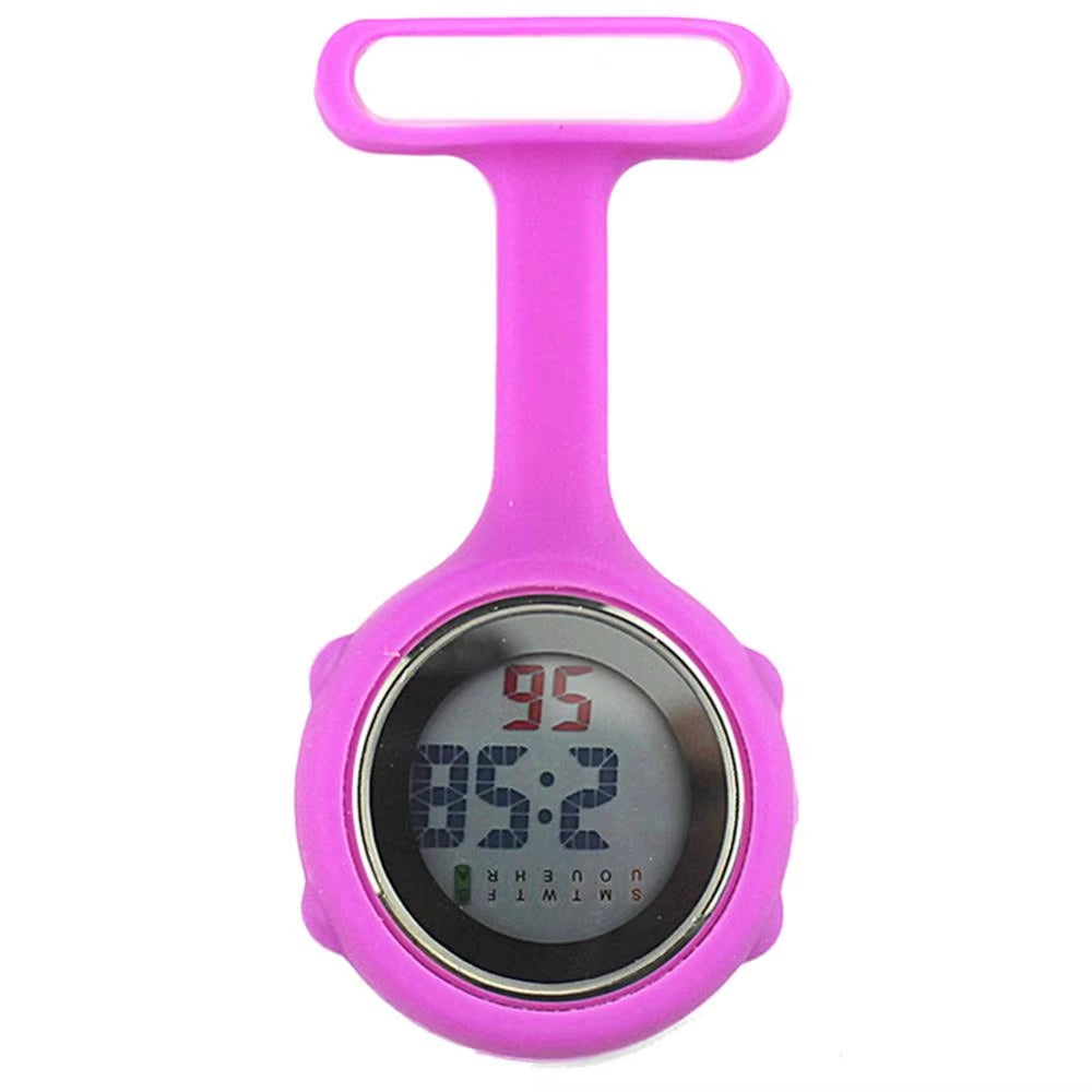 Digital Dial Clip-On Fob Nurse Brooch Pin Hang Pocket Electric Watch Hospital Medical Nurse Doctor Hang Clip Watches Women Watch