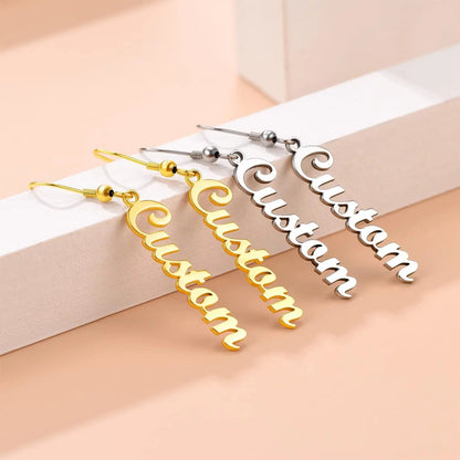 Customized Handmade Earrings with Name Letters and Initials, Customize Your Own Earrings, DIY, Birthday