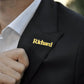 Elegant Custom Men'S Name Lapel Pin - Stainless Steel, Perfect for Suits & Shirts, Ideal Father'S Day Gift