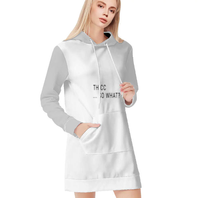 Casual Hooded Sweater Dress